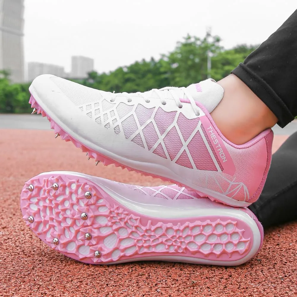 Mens Womens Boys Girls Spikes Athletics Racing Running Shoes Track and Field Sneaker 