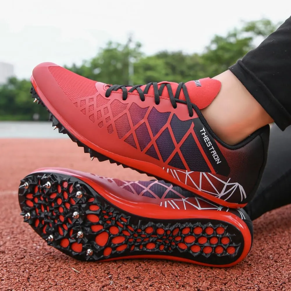 Mens Womens Boys Girls Spikes Athletics Racing Running Shoes Track and Field Sneaker 