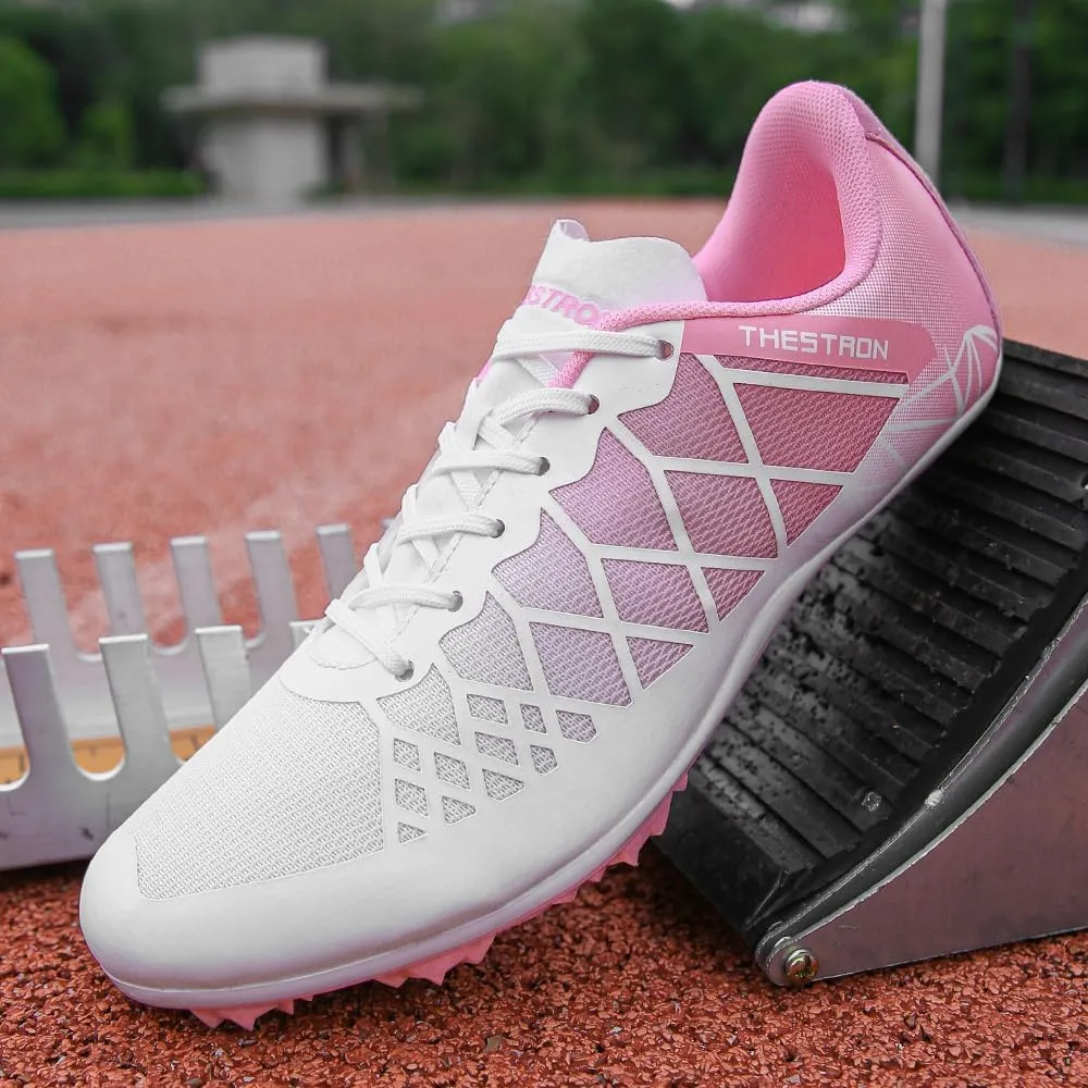 Mens Womens Boys Girls Spikes Athletics Racing Running Shoes Track and Field Sneaker 