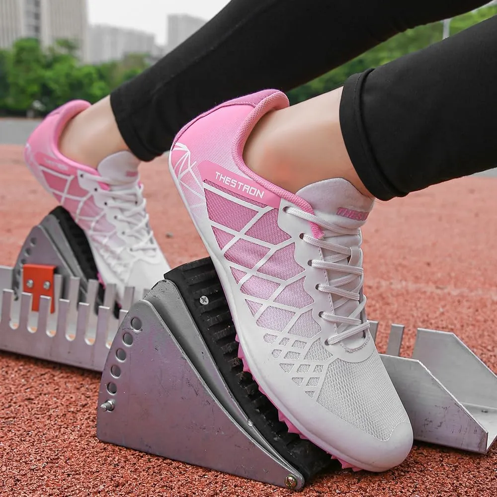Mens Womens Boys Girls Spikes Athletics Racing Running Shoes Track and Field Sneaker 