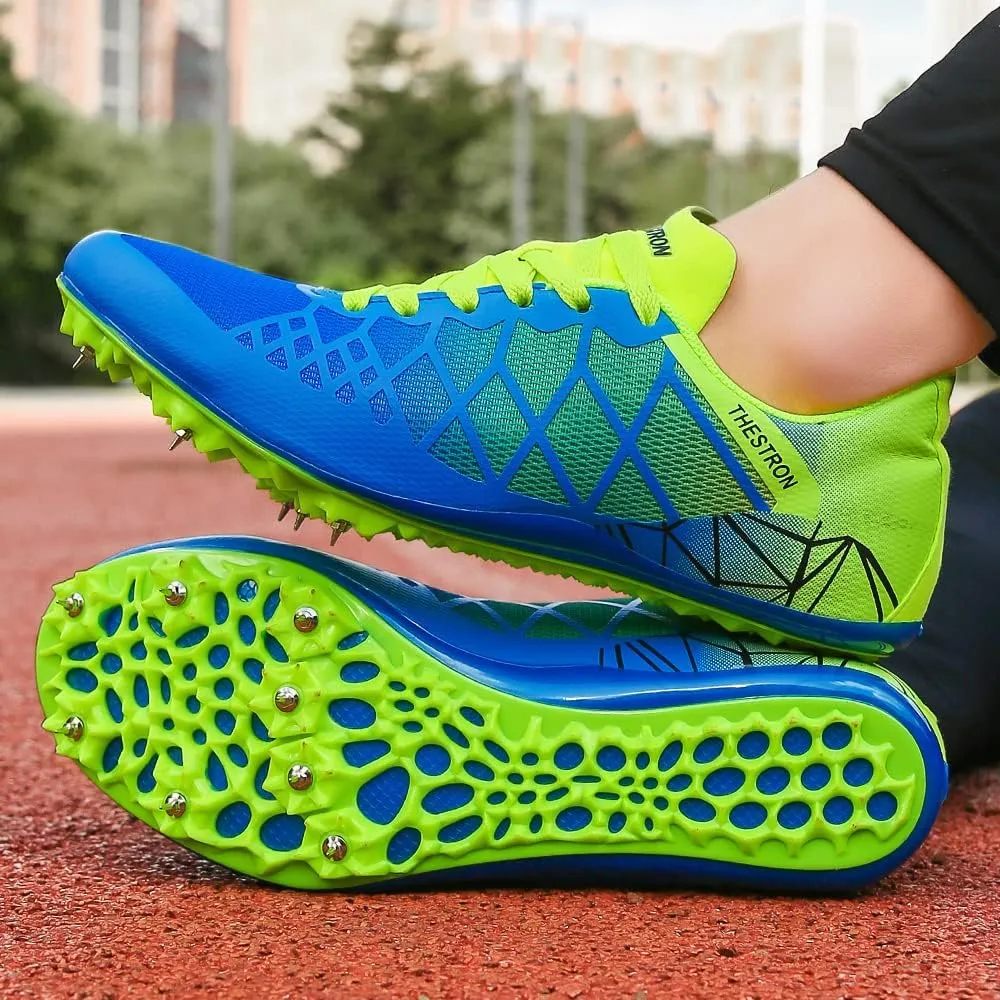Mens Womens Boys Girls Spikes Athletics Racing Running Shoes Track and Field Sneaker 