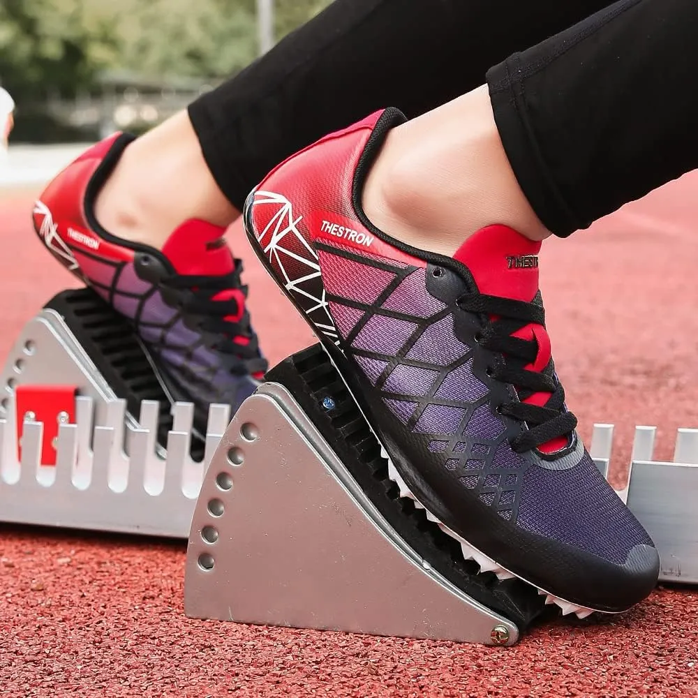 Mens Womens Boys Girls Spikes Athletics Racing Running Shoes Track and Field Sneaker 