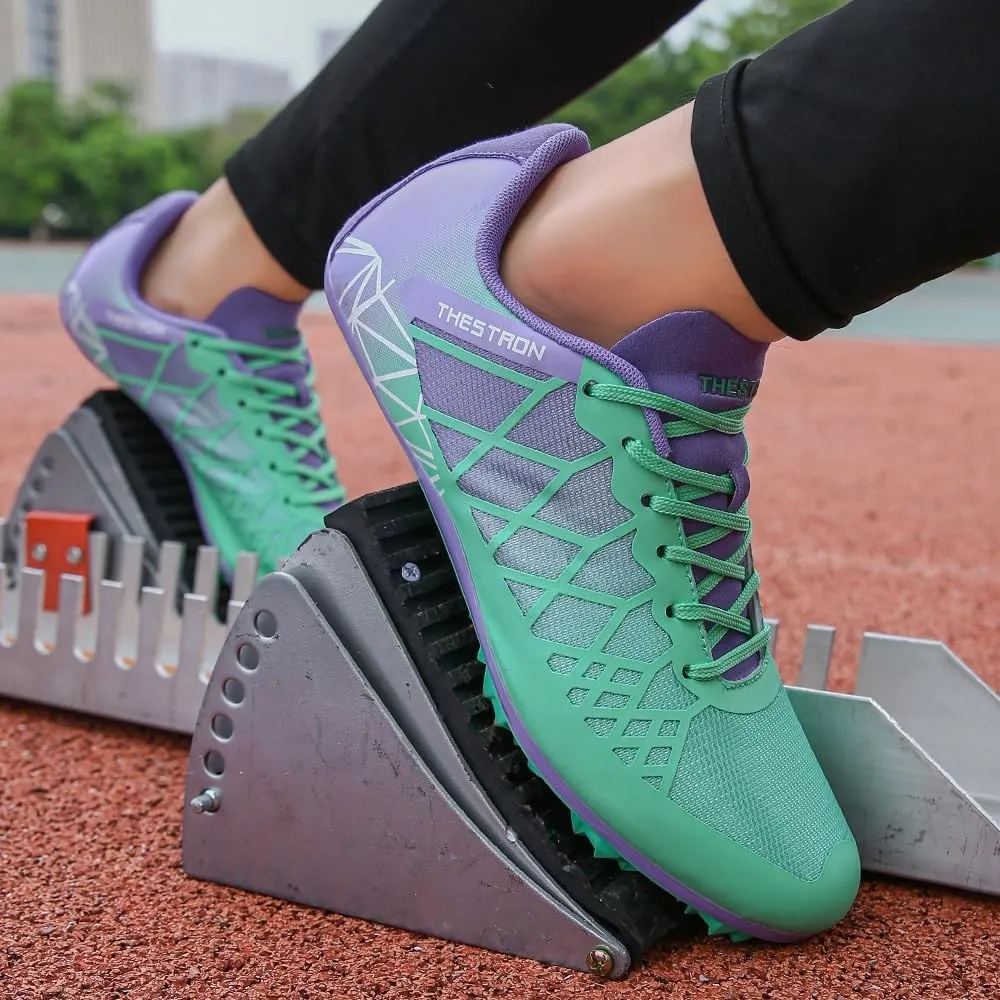 Mens Womens Boys Girls Spikes Athletics Racing Running Shoes Track and Field Sneaker 