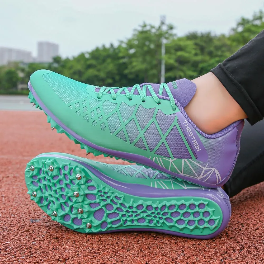 Mens Womens Boys Girls Spikes Athletics Racing Running Shoes Track and Field Sneaker 