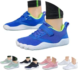 Mesh Breathable Sneakers for Childrens No Lace Outdoor Running Sport Shoes Kids Boys Girls Non Slip Lightweight Shoes