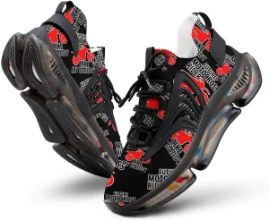 Motocross Rider Like Daddy Walking Shoes for Men Lightweight Tennis Fashion Elastic Sports Shoes Cushion Basketball Shoes