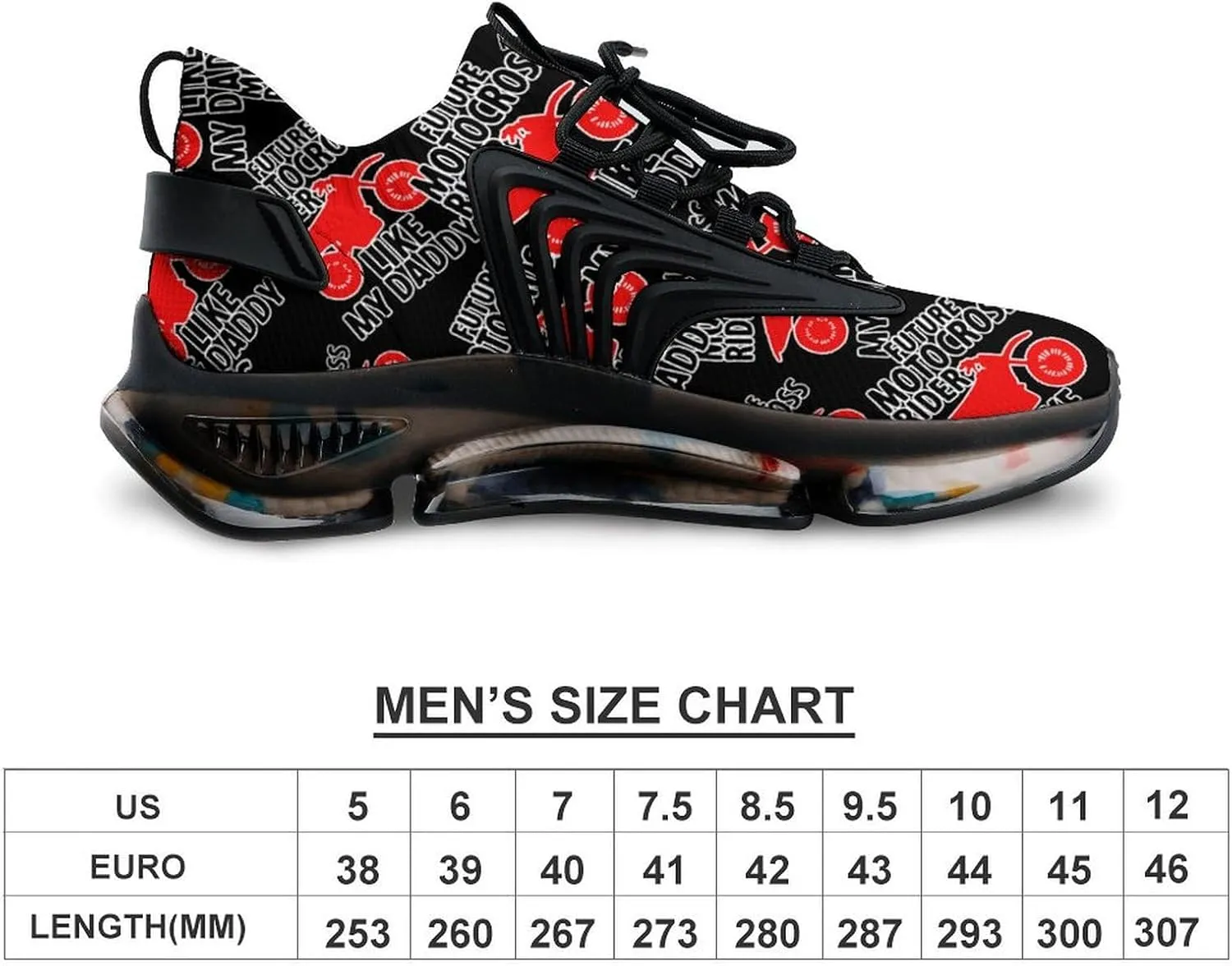 Motocross Rider Like Daddy Walking Shoes for Men Lightweight Tennis Fashion Elastic Sports Shoes Cushion Basketball Shoes