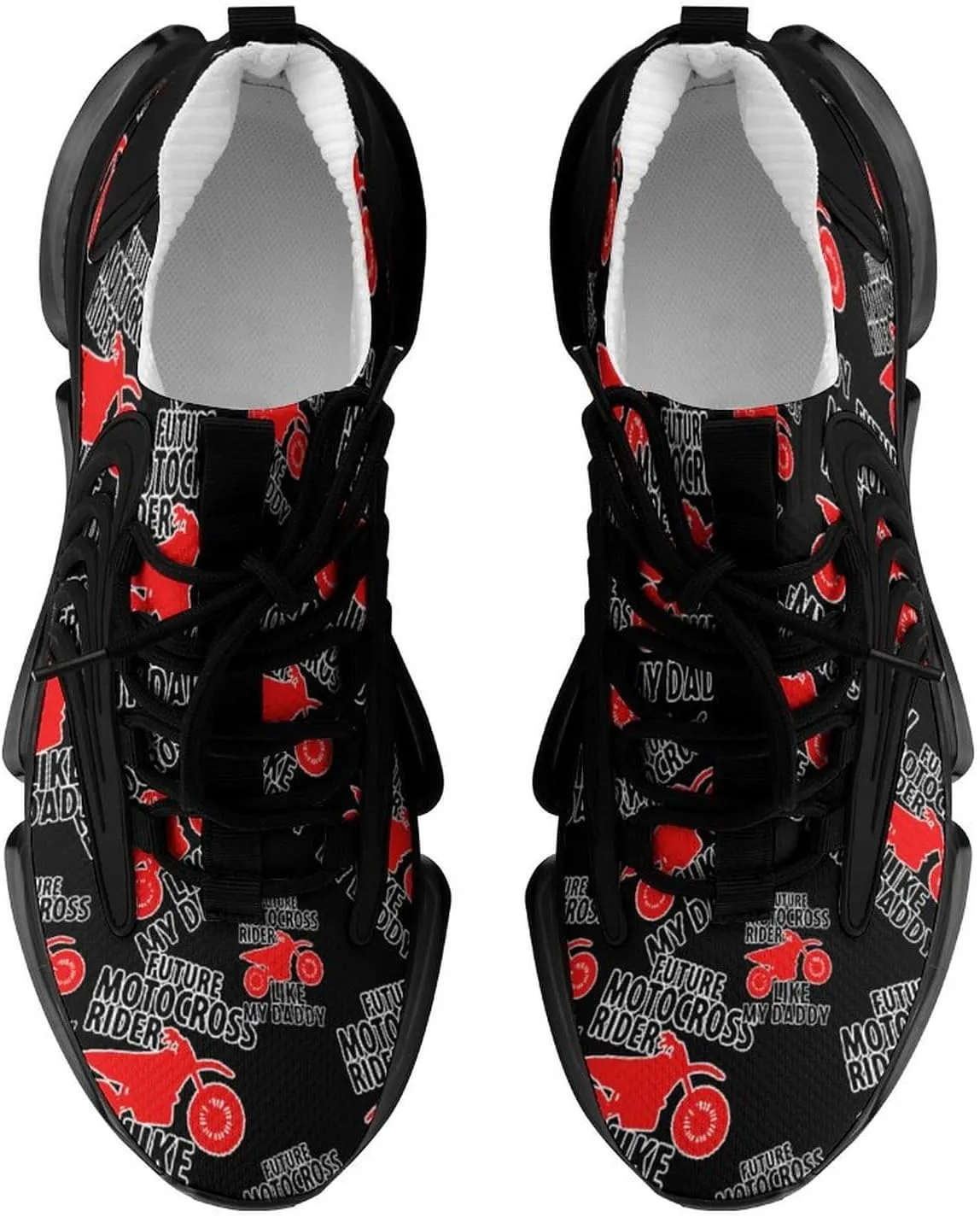 Motocross Rider Like Daddy Walking Shoes for Men Lightweight Tennis Fashion Elastic Sports Shoes Cushion Basketball Shoes