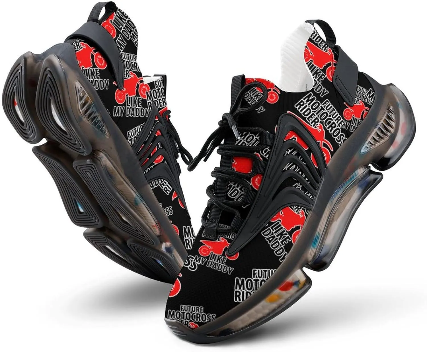 Motocross Rider Like Daddy Walking Shoes for Men Lightweight Tennis Fashion Elastic Sports Shoes Cushion Basketball Shoes