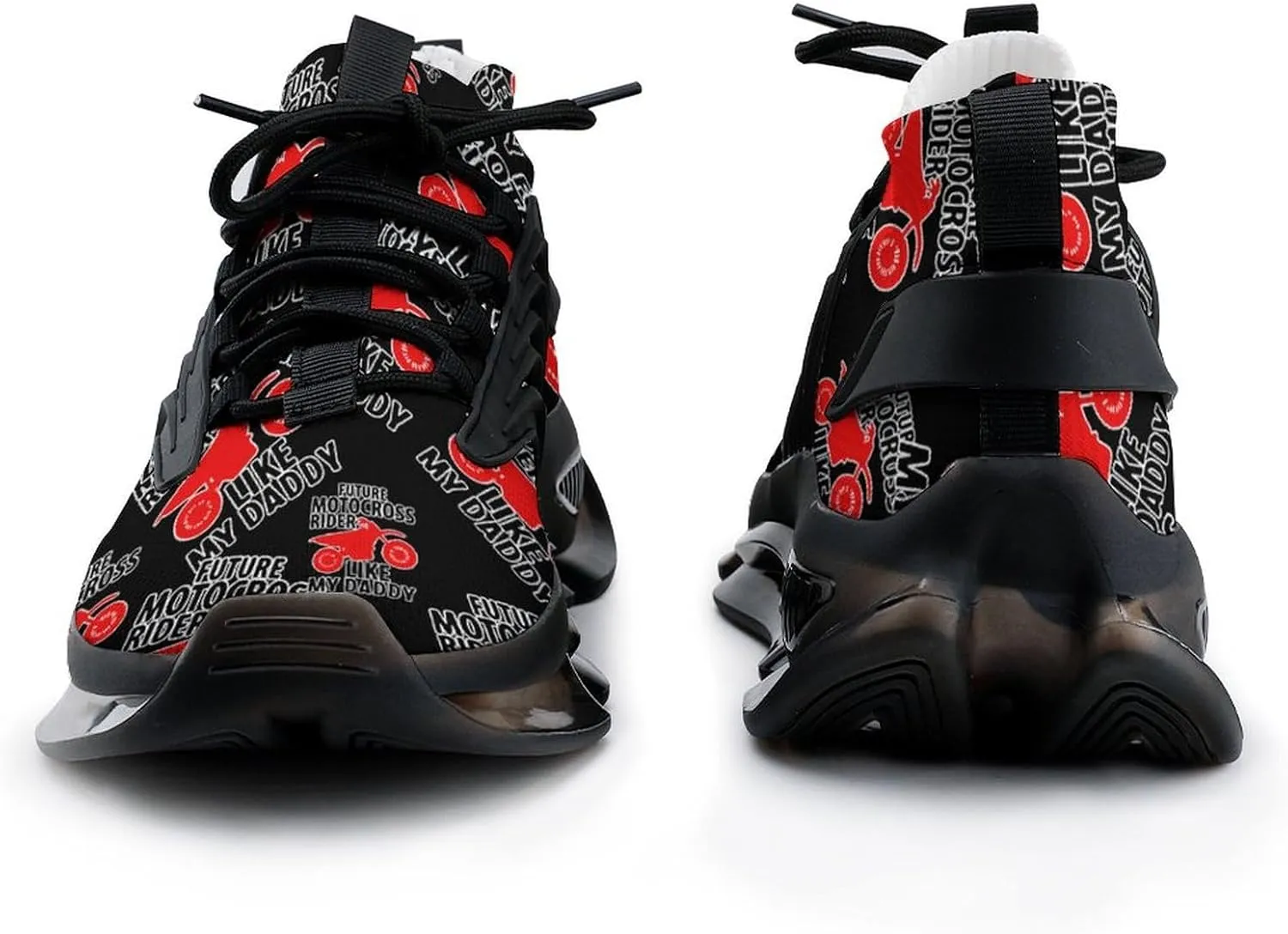 Motocross Rider Like Daddy Walking Shoes for Men Lightweight Tennis Fashion Elastic Sports Shoes Cushion Basketball Shoes