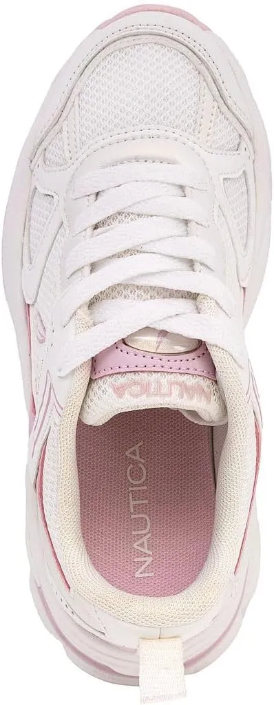 Nautica Kids Boys & Girls Athletic Sneakers - Chunky Cushion Heel Running & Hiking Shoes (Lace-Up/Bungee Slip-On) (Big Kid/Little Kid/Toddler)