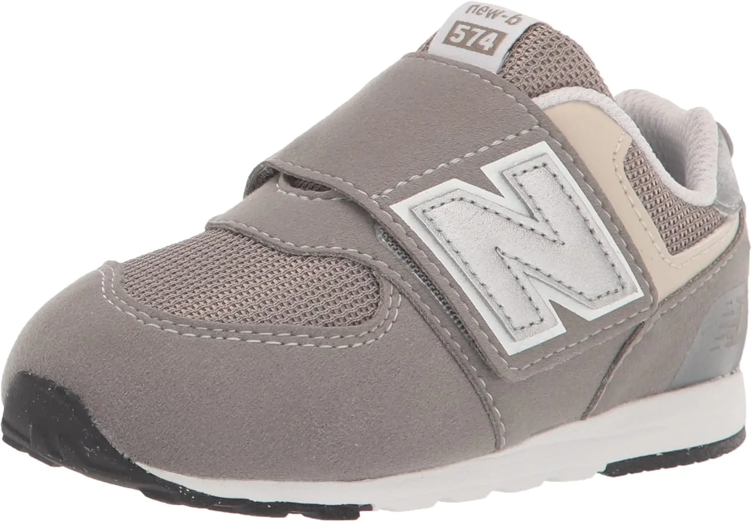 New Balance Unisex-Child 574 V1 70s Racing New-b Hook & Loop Sneaker