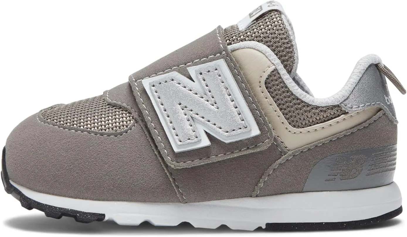 New Balance Unisex-Child 574 V1 70s Racing New-b Hook & Loop Sneaker