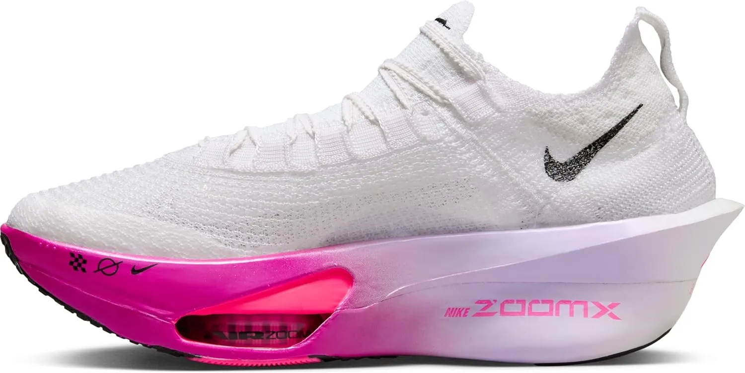 Nike Alphafly 3 Women's Road Racing Shoes (FD8315-100, White/Purp)