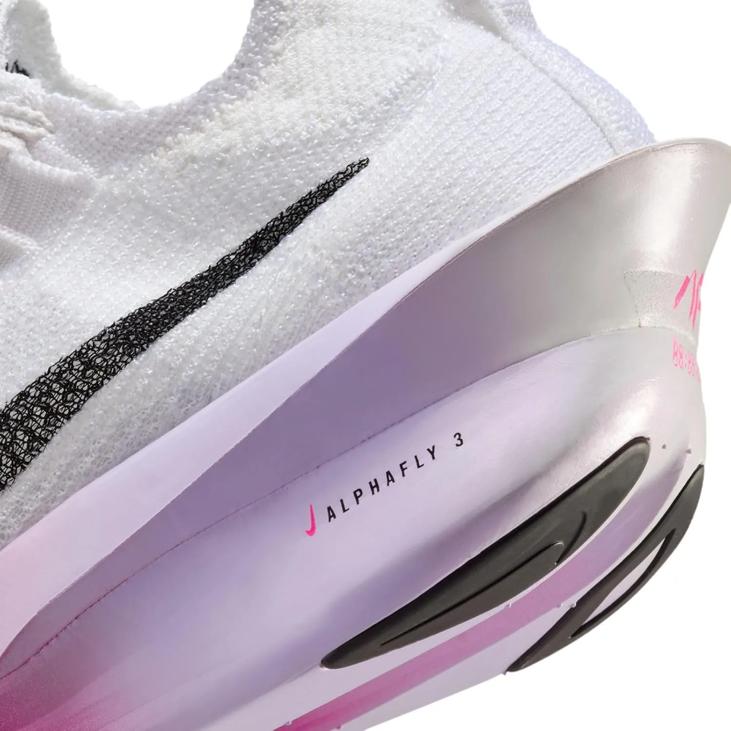 Nike Alphafly 3 Women's Road Racing Shoes (FD8315-100, White/Purp)