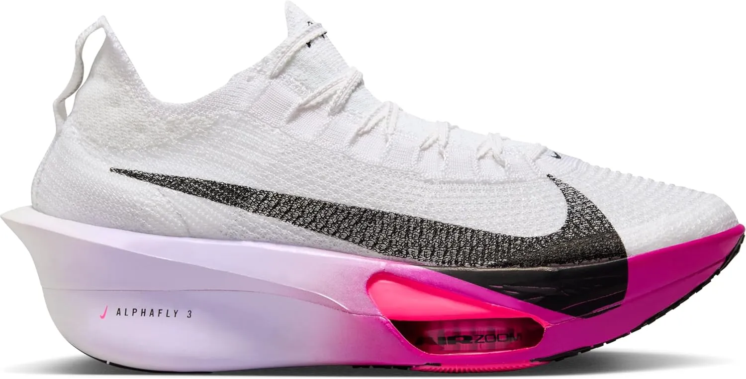 Nike Alphafly 3 Women's Road Racing Shoes (FD8315-100, White/Purp)