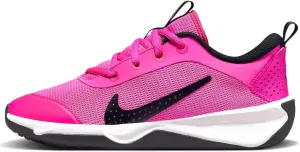 Nike Omni Multi-Court Big Kids' Indoor Court Shoes (DM9027-602, Laser Fuchsia/Black-White) Size 3.5