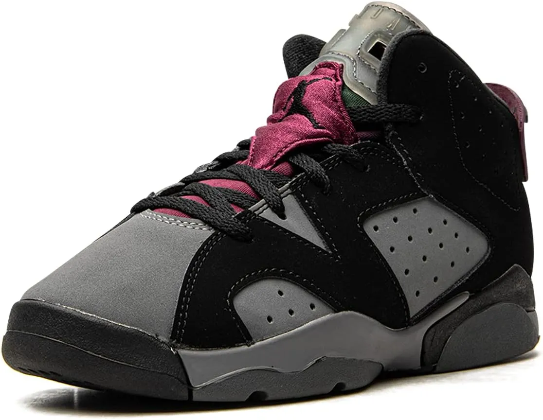 Nike Preschool Air Jordan 6 Retro PS Bordeaux, Black/Light Graphite/Dark Grey