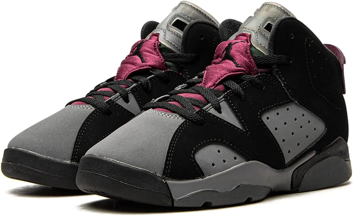 Nike Preschool Air Jordan 6 Retro PS Bordeaux, Black/Light Graphite/Dark Grey