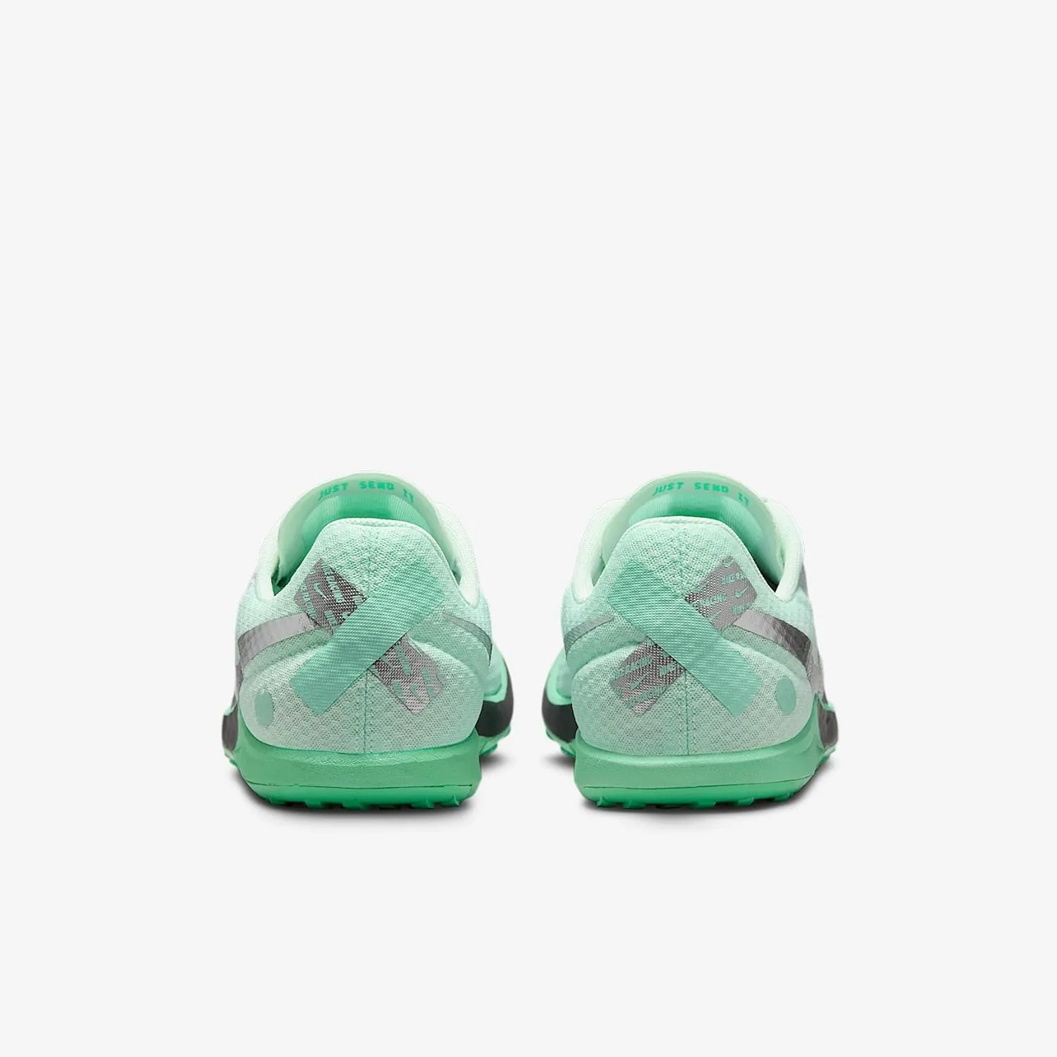 Nike Rival Waffle 6 Road and Cross-Country Racing Shoes (DX7998-300, Barely Green/Green Glow/Mint Foam/Metallic Silver)