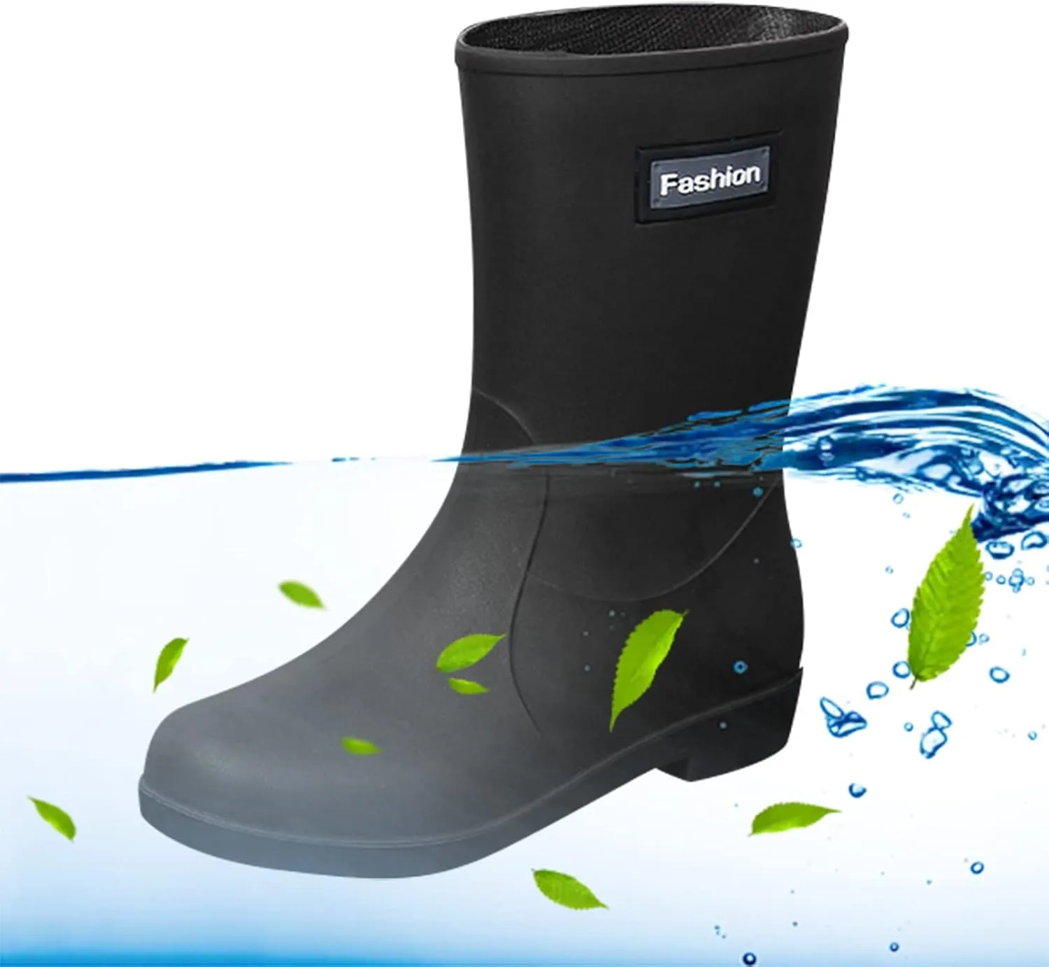 NLOMOCT Rain Boots for Women Mid Calf Rain Boots Waterproof Rubber Boots Short Garden Shoes Ankle Rain Shoes Outdoor
