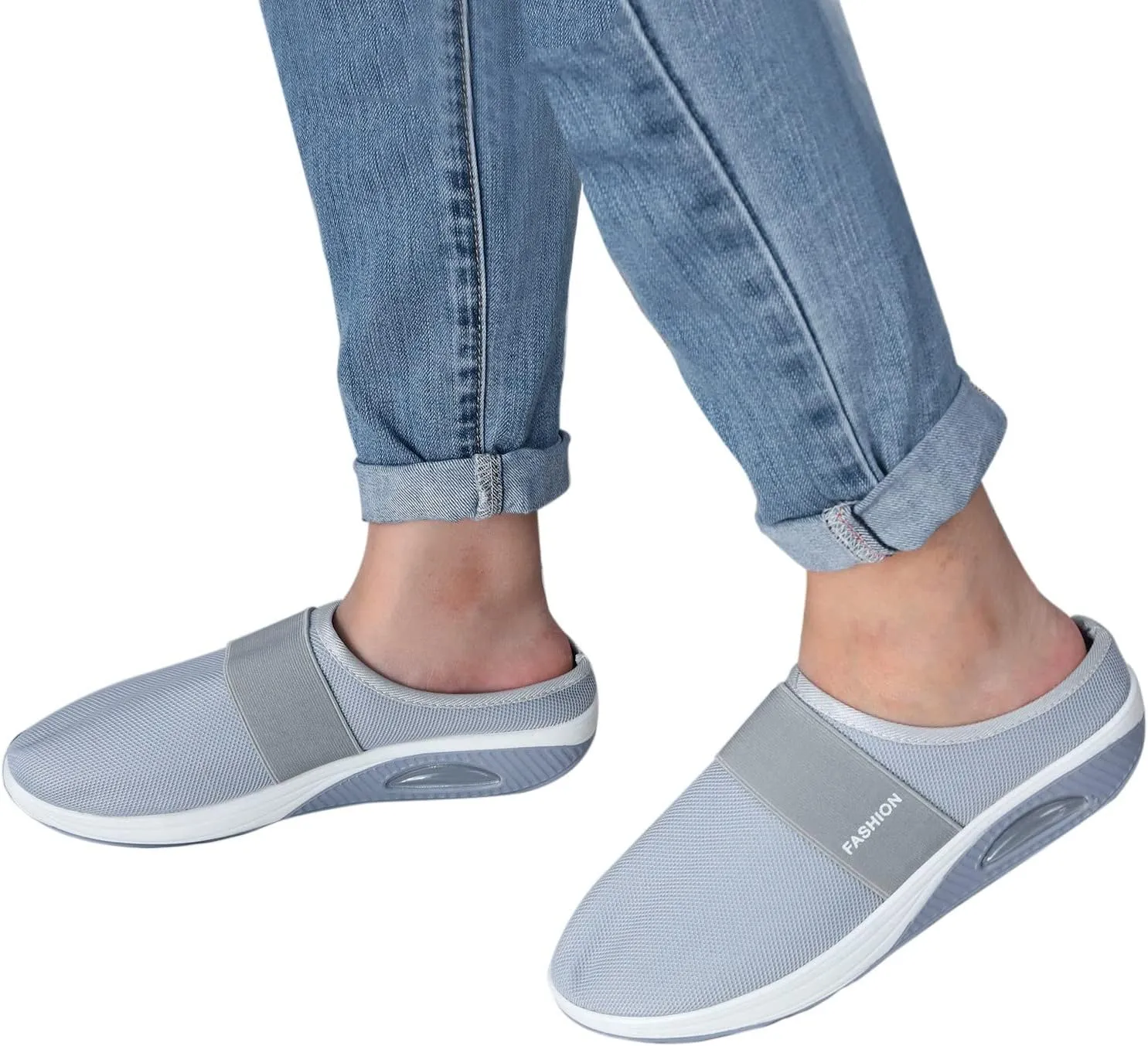 Non Slip Work Shoes Women Mesh Breathable Slip On Shoes Casual Men's Fashion Sneakers Running Lightweight Tennis White Tennis Shoe Loafers Dress Shoe
