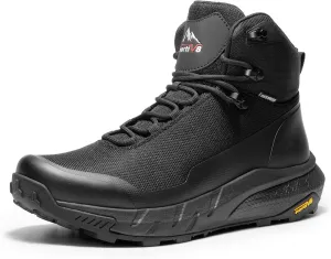 NORTIV 8 Men's Mid Waterproof Hiking Boots Outdoor Lightweight Breathable Trekking Camping Mountaineering Shoes HydroTrek