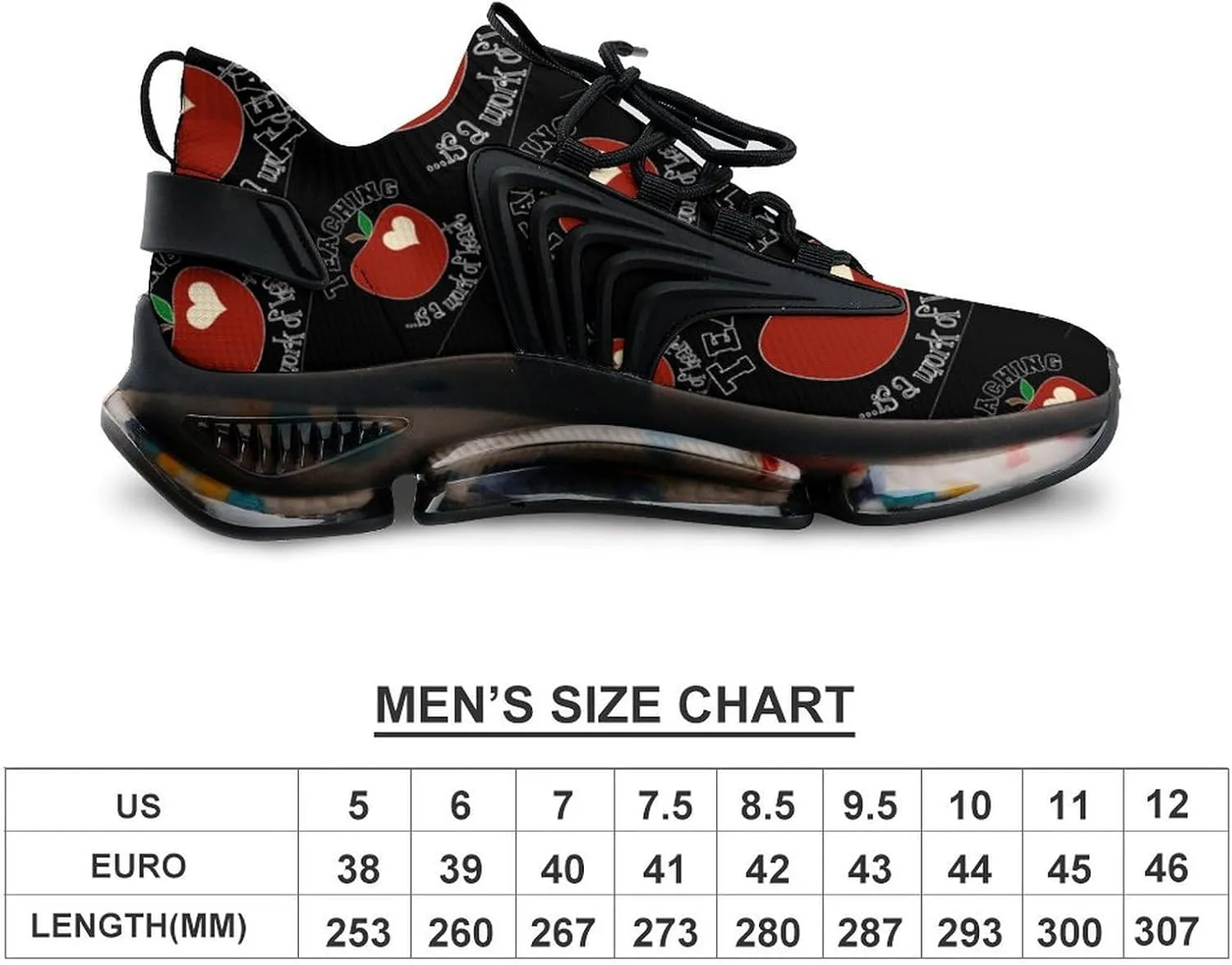 Nursing A Work of The Heart Walking Shoes for Men Lightweight Tennis Fashion Elastic Sports Shoes Cushion Basketball Shoes