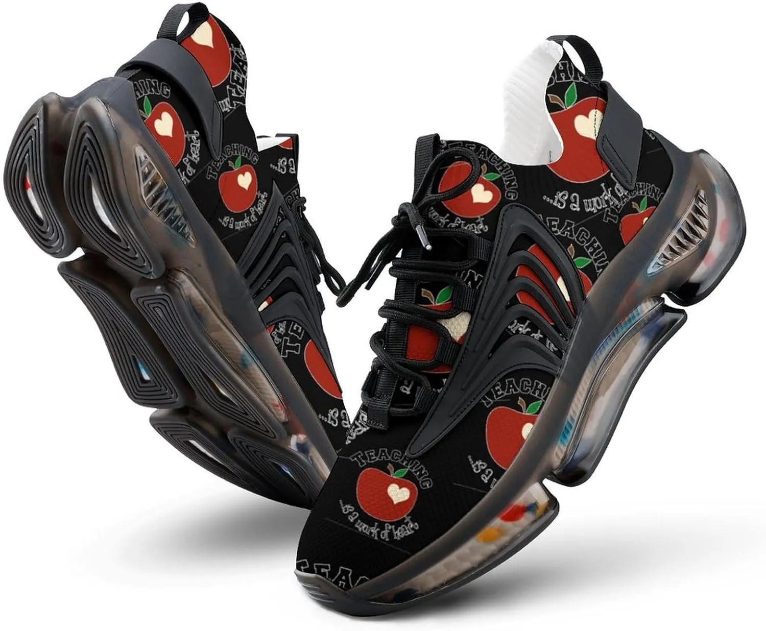 Nursing A Work of The Heart Walking Shoes for Men Lightweight Tennis Fashion Elastic Sports Shoes Cushion Basketball Shoes