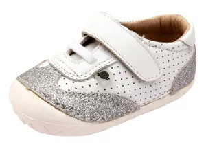 Old Soles Girl's Prize Pave Sneakers - Snow/Glam Argent