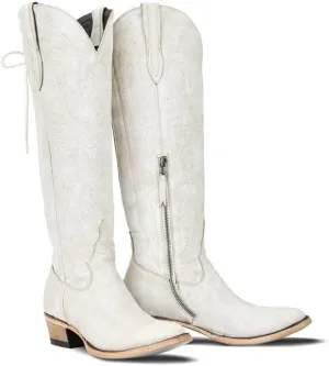 Over the Knee Cowboy Boots for Women Adjustable Thigh High Cowgirl Boots