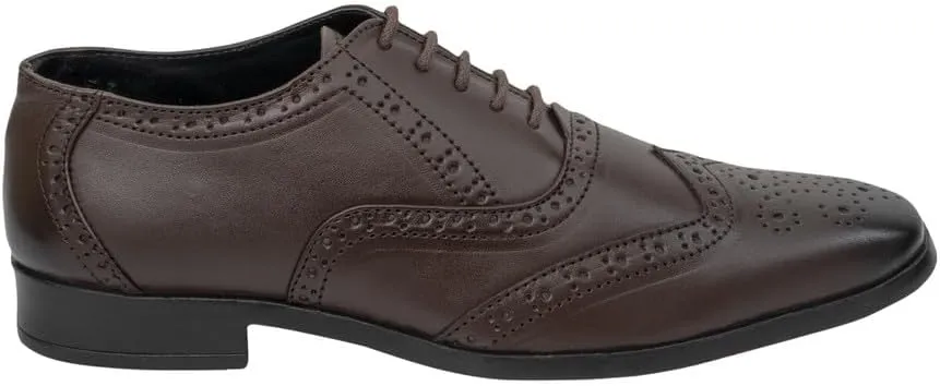 Oxford Shoes for Men Brogue Office Formal Shoes with Lace Handcrafted Luxurious & Comfortable Men's Oxfords