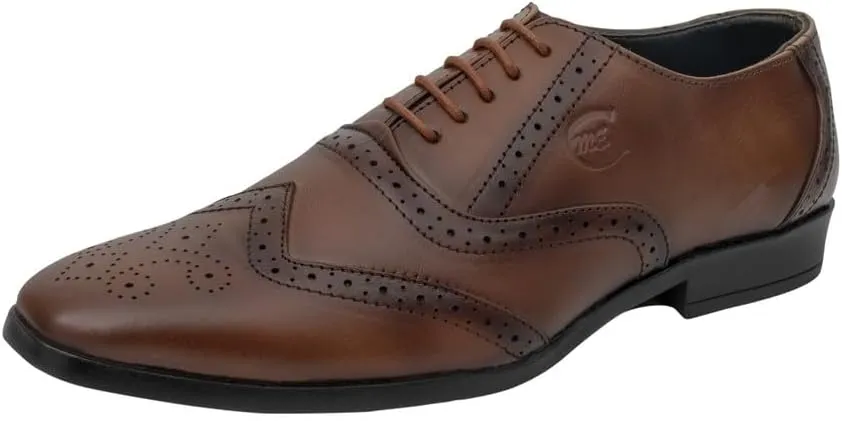 Oxford Shoes for Men Brogue Office Formal Shoes with Lace Handcrafted Luxurious & Comfortable Men's Oxfords