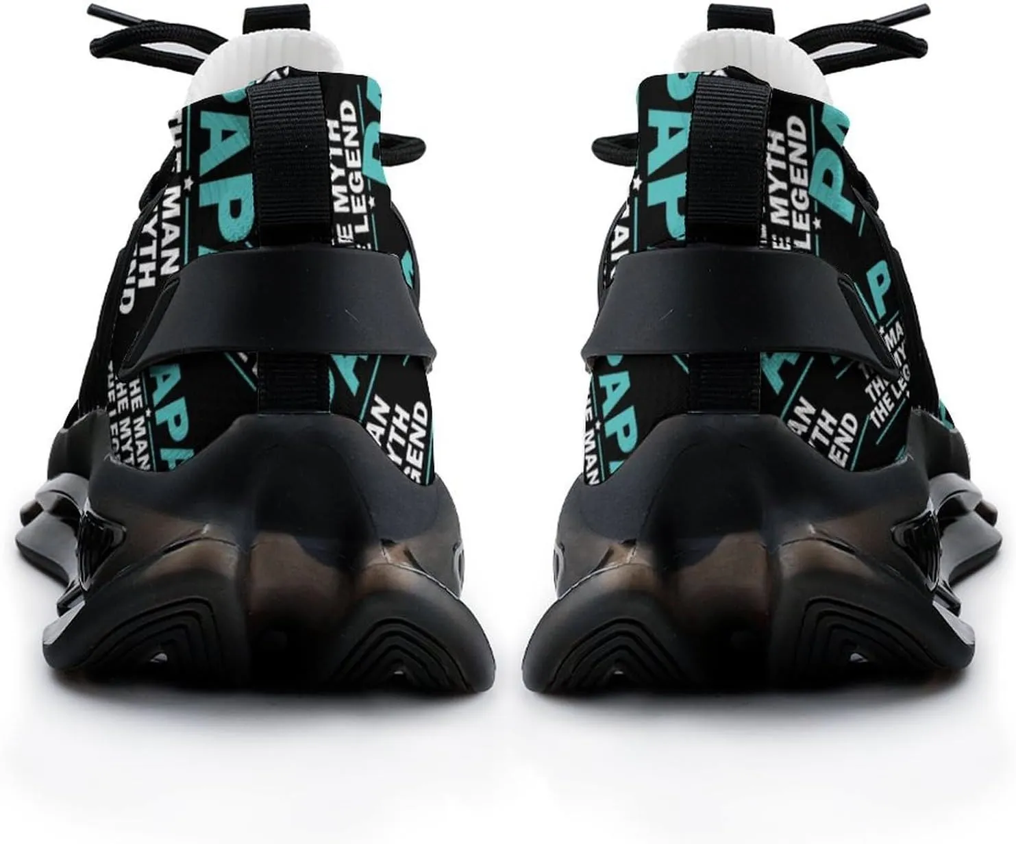 Papa The Man The Myth The Legend Walking Shoes for Men Lightweight Tennis Fashion Elastic Sports Shoes Cushion Basketball Shoes