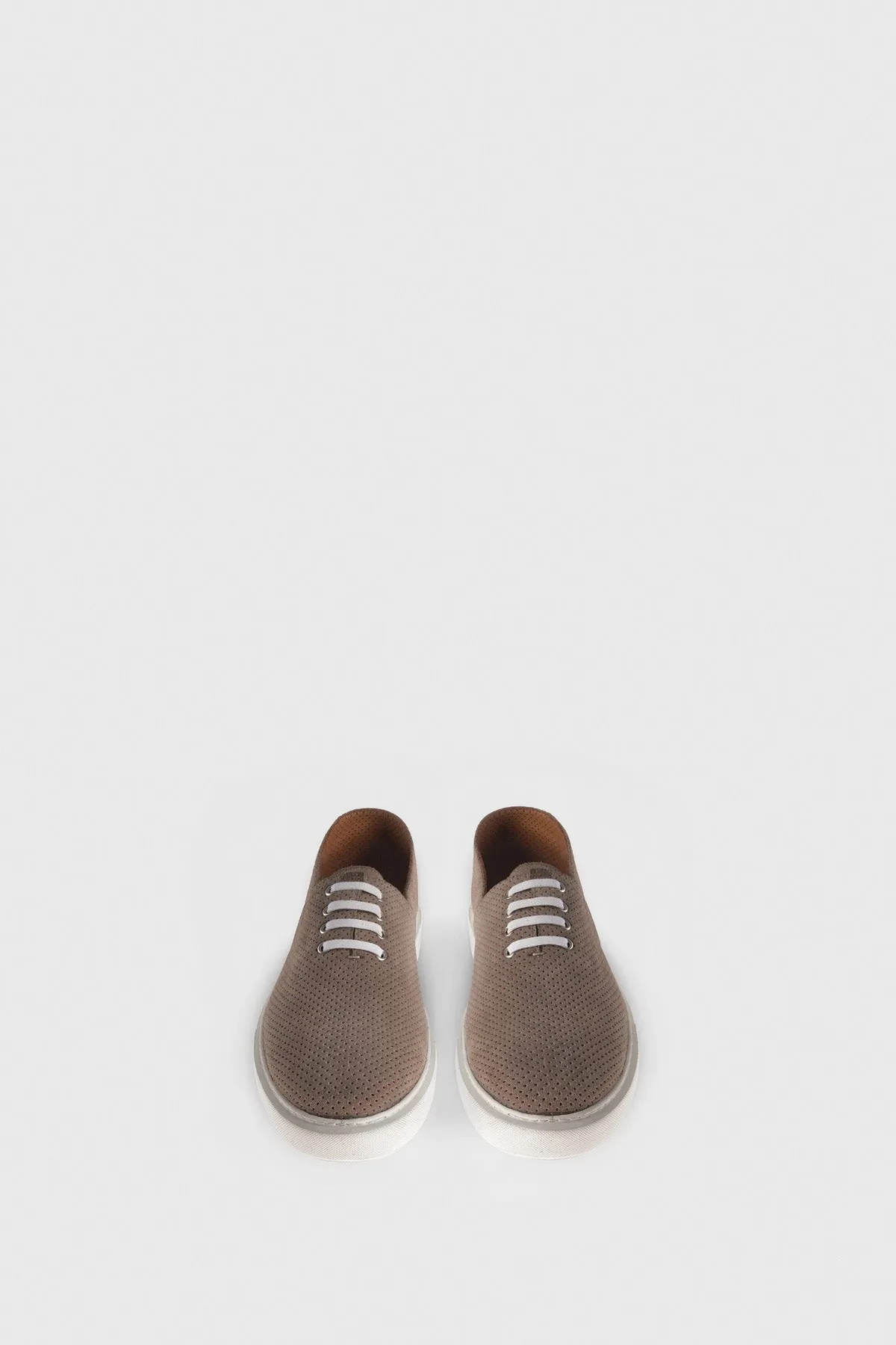 Perforated Real Suede Men's Low Top Sneaker