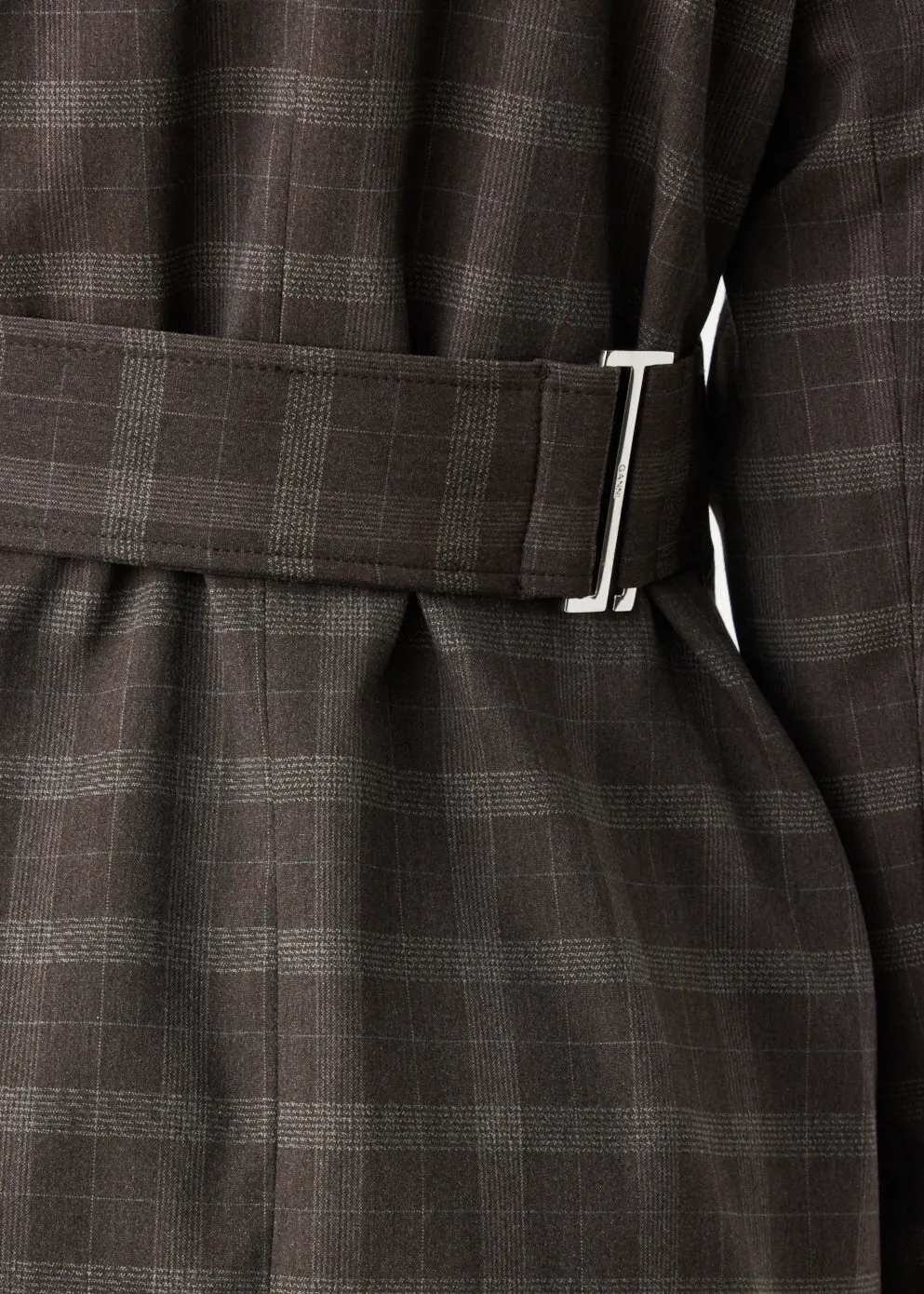 Plaid Wrap Blazer