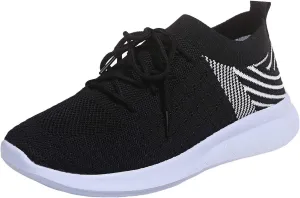 Plantar Fasciitis Shoes Women Work Office Slip On Walking Shoes for Women with Arch Support Women Black Sneakers Size 10 Black Non Slip Tennis Shoes Women Women's Everyday Shoes