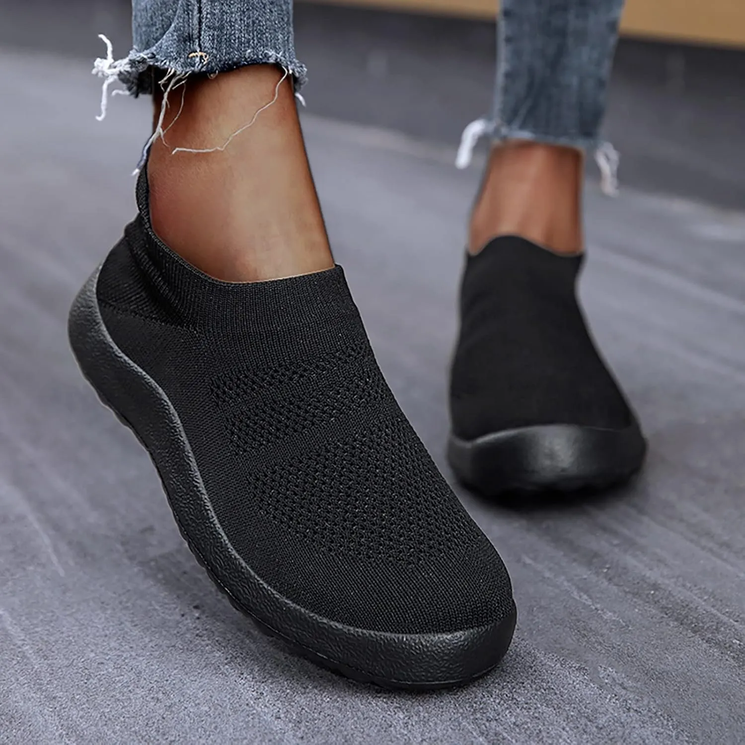 Platform Sneakers for Women 2023 Non Slip Work Shoes for Women Nurse Gym Shoes Women Slip Ons Wide Toe Box Shoes Women Sneakers Zapato Ortopedico para Mujer Pie Derecho