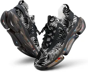 Polynesian Style with Leaves Walking Shoes for Men Lightweight Tennis Fashion Elastic Sports Shoes Cushion Basketball Shoes