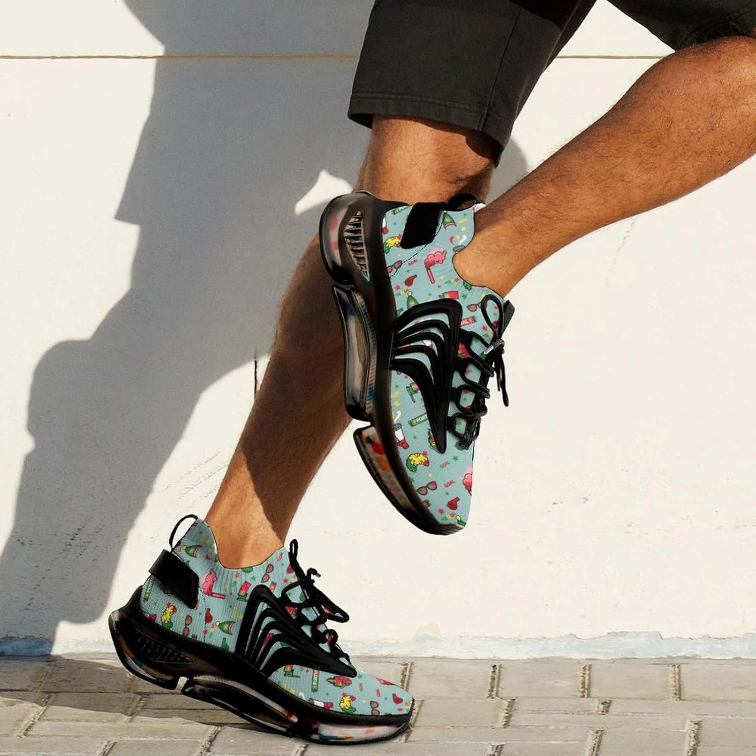 Portugal Russia Soccer2 Walking Shoes for Men Lightweight Tennis Fashion Elastic Sports Shoes Cushion Basketball Shoes