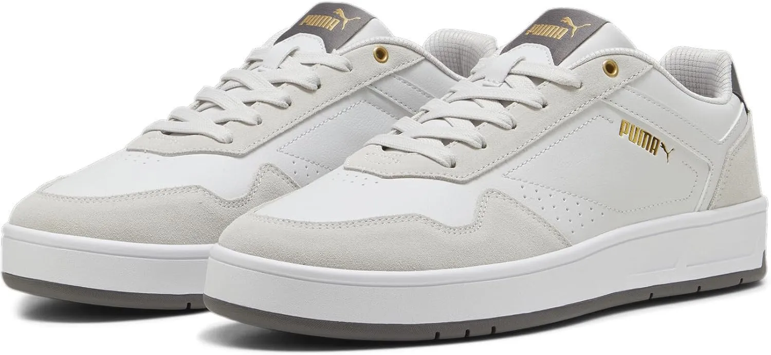 PUMA Men's Court Classic Shoes, Alpine Snow-Toasted Almond, 11.5
