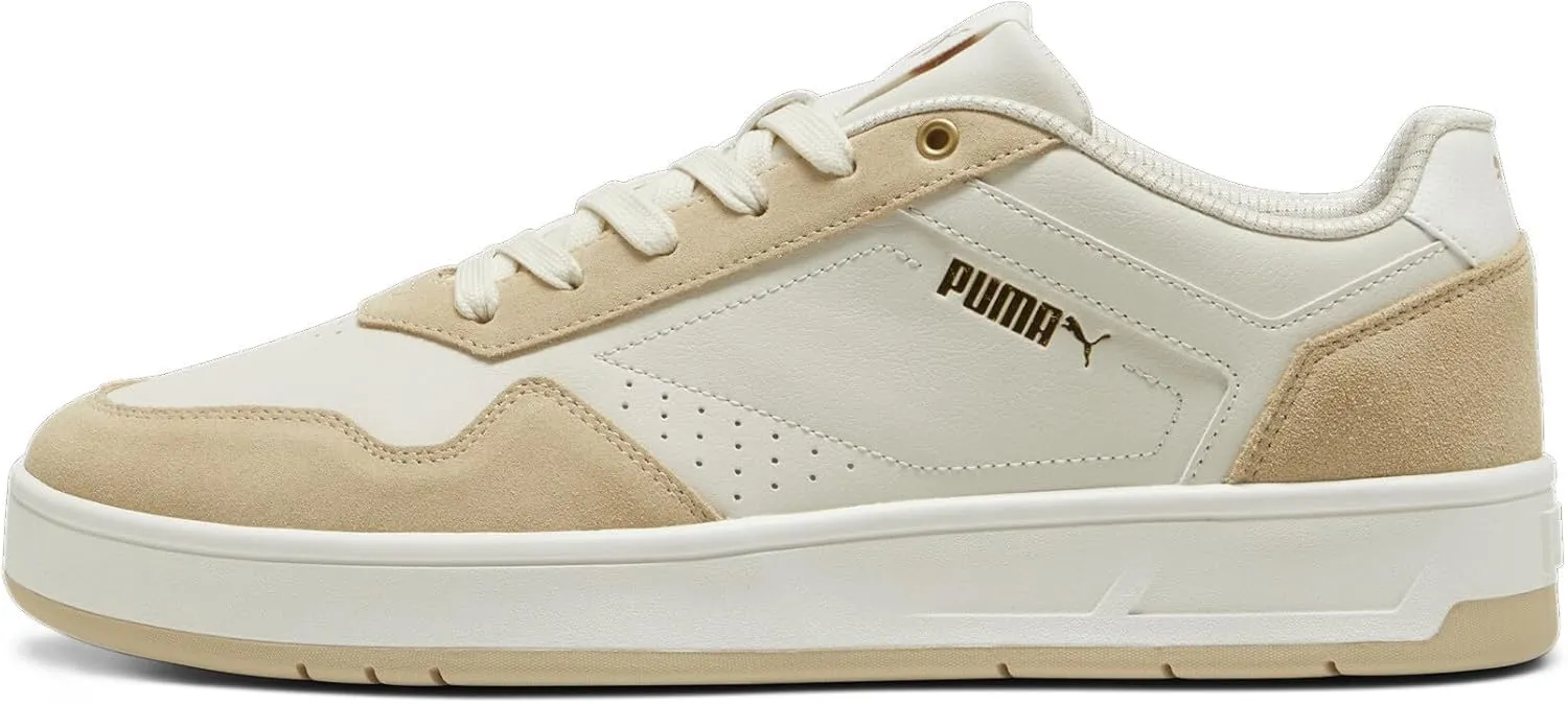 PUMA Men's Court Classic Shoes, Alpine Snow-Toasted Almond, 11.5