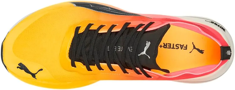 PUMA Mens Deviate Nitro Elite Fireglow Running Sneakers Shoes - Orange