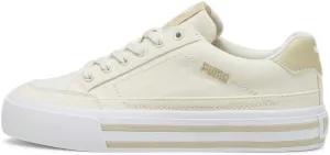 PUMA Women's Court Classic Vulc Shoes, Alpine Snow-Toasted Almond-White, 5.5