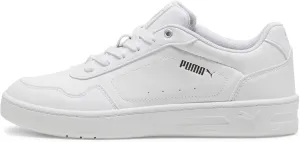 PUMA Women's Court Classy Shoes, White-Silver, 5.5