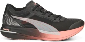 PUMA Womens Deviate Nitro Elite Carbon Running Sneakers Shoes - Black