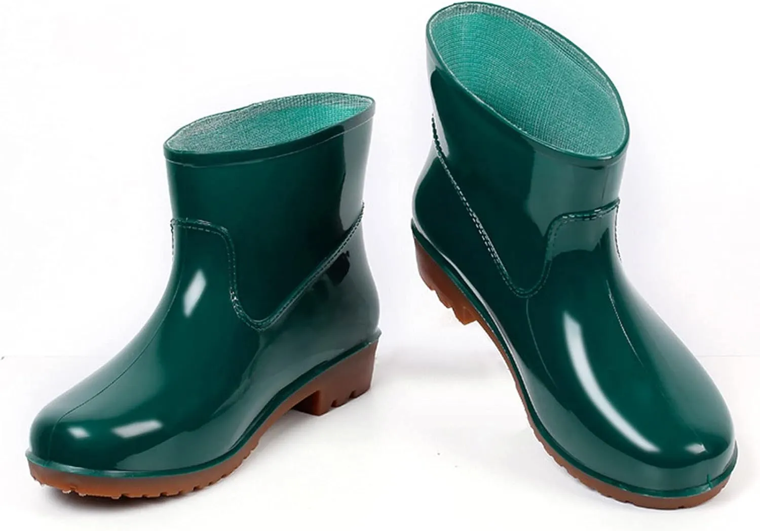 Rain Boots Women Wide Calf Mens Grounded Footwear Black Booties Barefoot Shoes Casual Fall Women's Rubber Rain Boots Waterproof & Anti-slip Womens Boots Winter