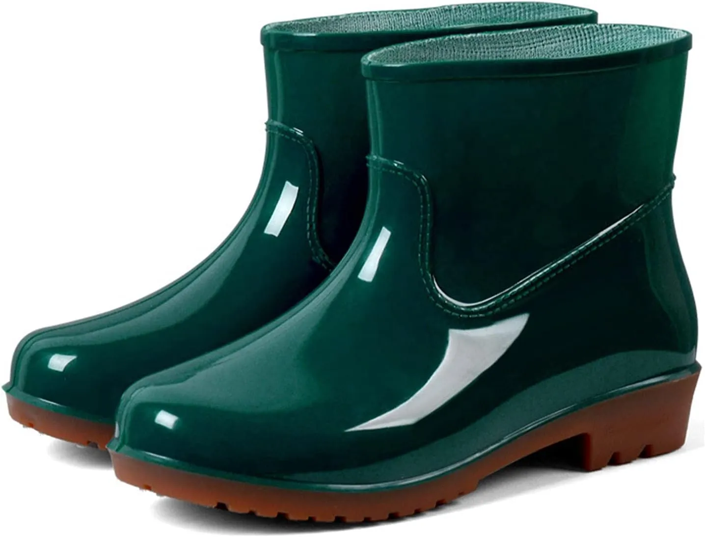 Rain Boots Women Wide Calf Mens Grounded Footwear Black Booties Barefoot Shoes Casual Fall Women's Rubber Rain Boots Waterproof & Anti-slip Womens Boots Winter