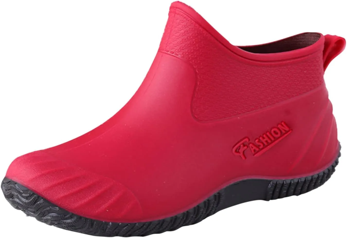 Rain Boots Women Women's Short Rain Boots Waterproof Anti Slip Rubber Ankle Chelsea Booties Comfortable Garden Shoes