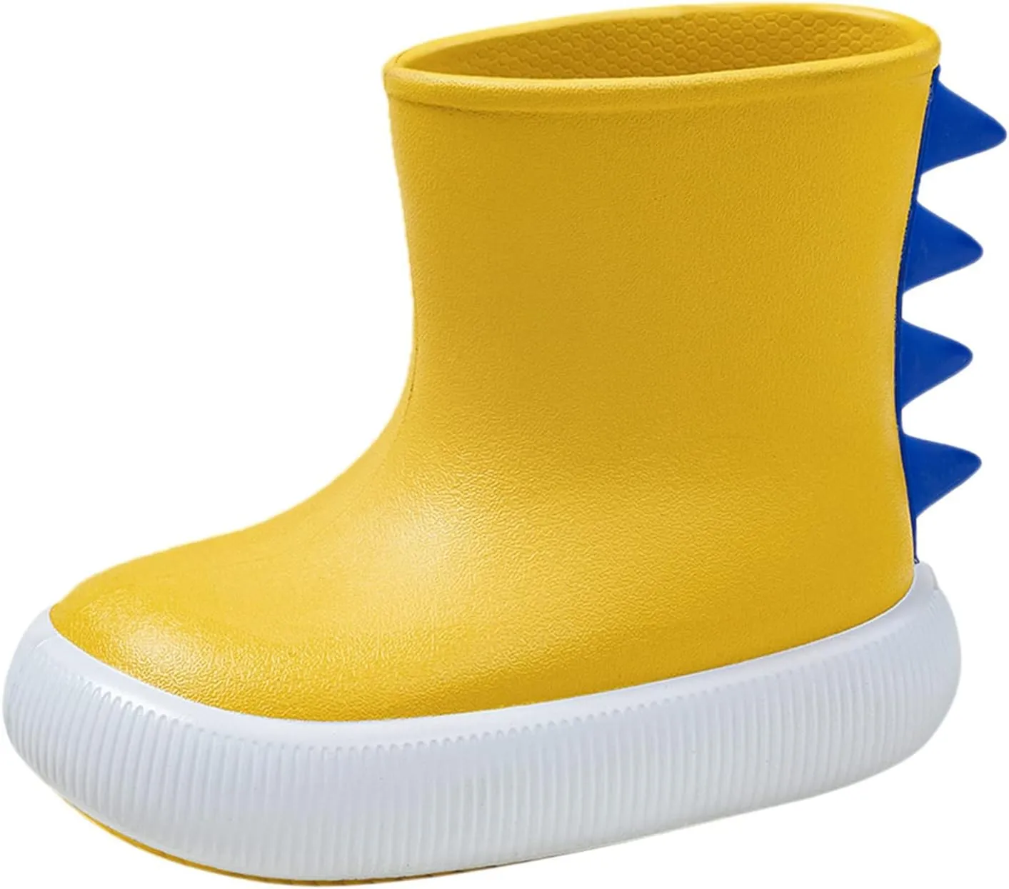 Rubber Boots Kids Classic Children Rainboots Rubber Children Water Shoes Waterproof Rain Boots Kids (Yellow, 7-8 Years)